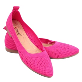 BM Durchbrochene Ballerinas Forlani Fuchsia rosa