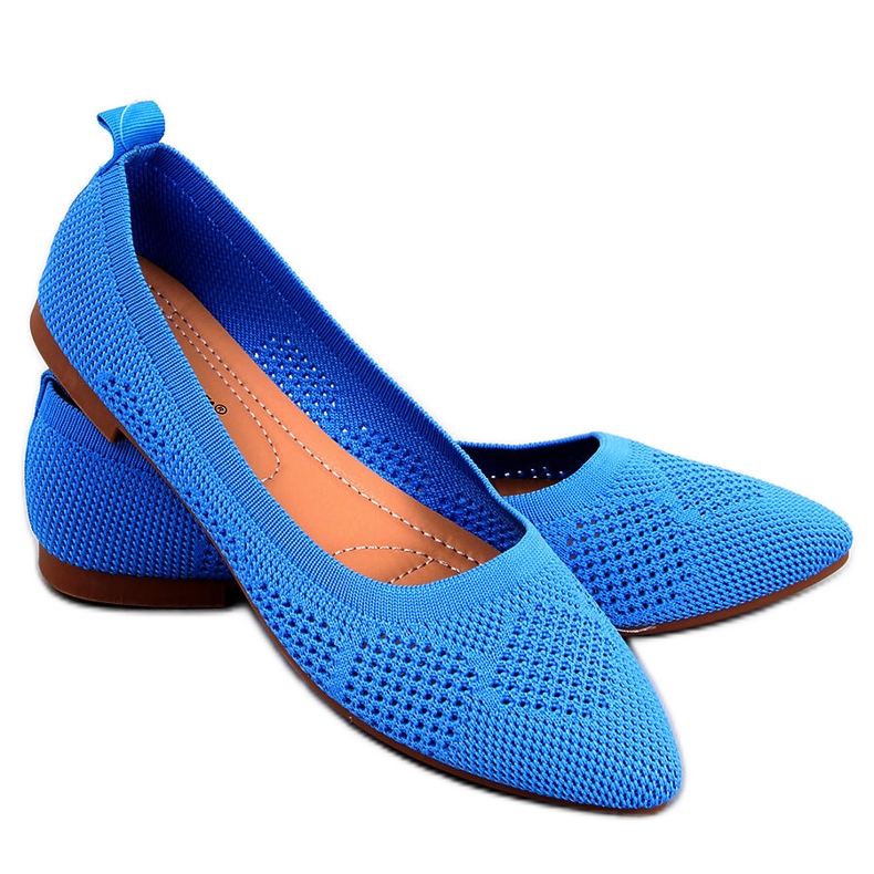 BM Durchbrochene Ballerinas Forlani Blue blau