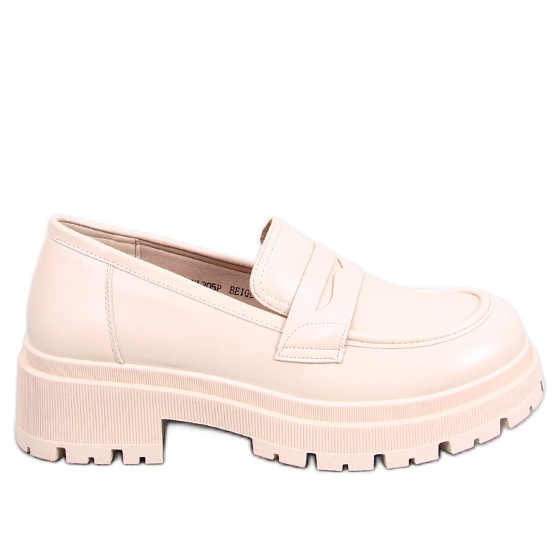 BM Dench Beige Plateau-Loafer