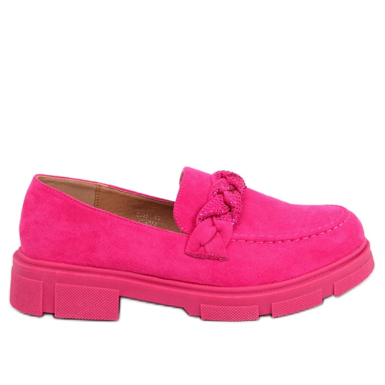 BM Plateau-Mokassins aus Wildleder von Deyn Fuchsia rosa