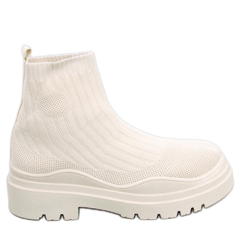 BM Withers Beige dehnbare Stiefeletten