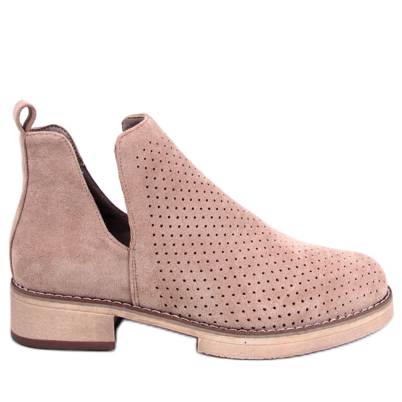 BM Durchbrochene Frühlingsstiefel Neve Khaki beige