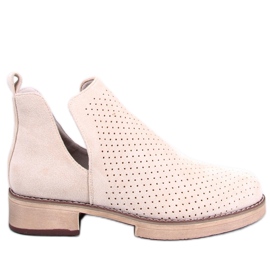 BM Durchbrochene Frühlingsstiefel Neve Beige