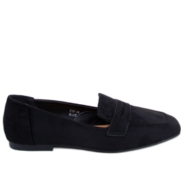 BM Klasse Schwarze Wildleder-Loafer
