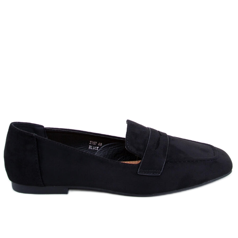 BM Klasse Schwarze Wildleder-Loafer