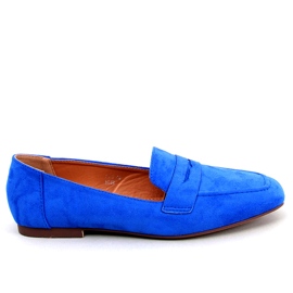 BM Klasse Blaue Wildleder-Loafer
