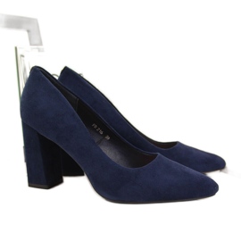Pumps auf der post marineblau Sergio Leone