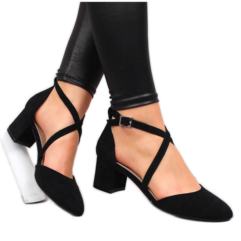 Schwarze Riemchensandalen für Damen von Sergio Leone