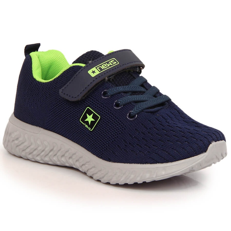 Kinder-Sportschuhe mit Klettverschluss, Marineblau News navy blau