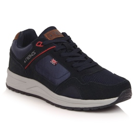 NEWS Sportschuhe aus marineblauem Leder für Herren
