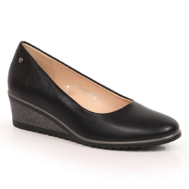 Schwarze Keilpumps für Damen Vinceza 10896