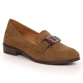 Vinceza Flache Wildlederschuhe W JAN143C braun