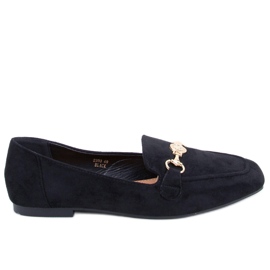 BM Damen-Loafer Rhona Black mit Schnalle schwarz