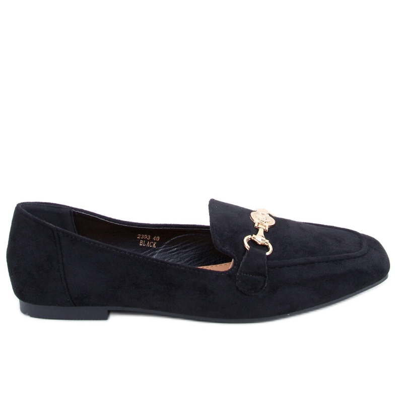 BM Damen-Loafer Rhona Black mit Schnalle schwarz