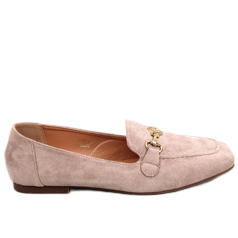 BM Rhona Khaki Damen-Schnallenloafer beige