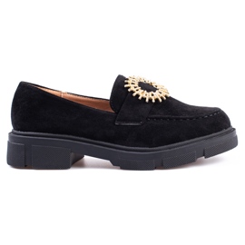 Schwarze Wildlederschuhe von Shelovet für Damen