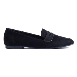 Schwarze Wildleder-Loafer für Damen von Shelovet