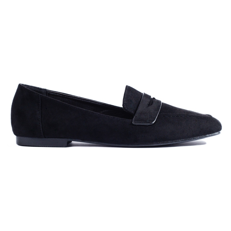 Schwarze Wildleder-Loafer für Damen von Shelovet