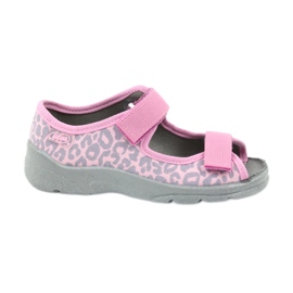 Befado Kinderschuhe Sandalen Hausschuhe 969x092 rosa grau