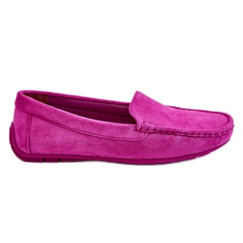 PE1 Wildleder-Loafer für Damen Lila Morreno rosa