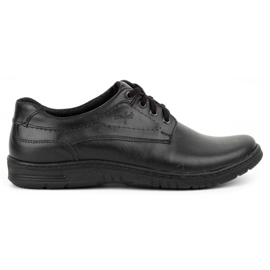 KOMODO Herren Casual Lederschuhe 921K schwarz