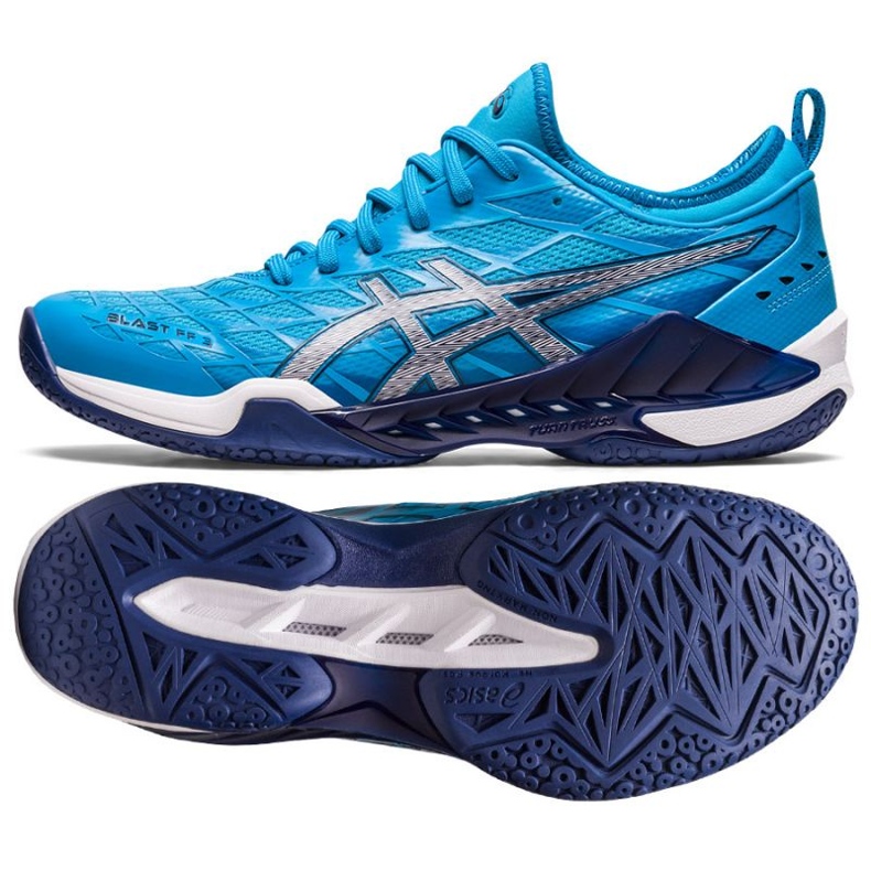 Asics Blast Ff 3 M 1071A076 400 Handballschuhe blau blau