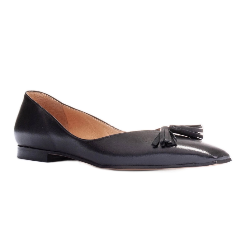 Marco Shoes Dezente Ballerinas mit Fransen schwarz