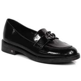 Schwarz lackierte Loafer für Damen Potocki SZ12020