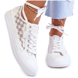 Klassische Low Sneakers Big Star LL274071 Weiß