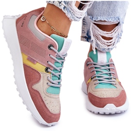 Damen Sneaker Big Star LL274422 Rosa-Beige