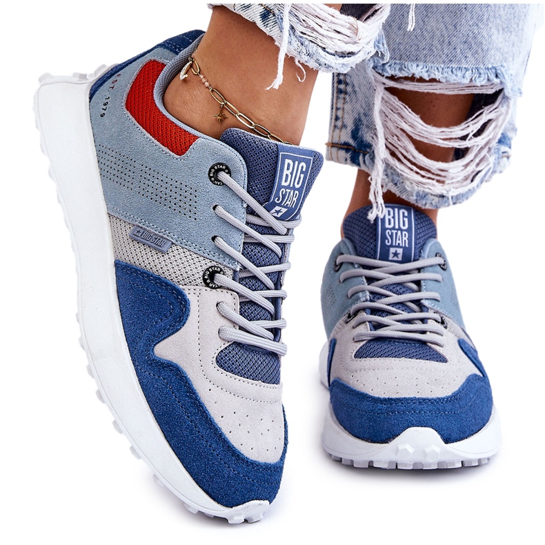 Damen Sneakers Big Star LL274421 Blau