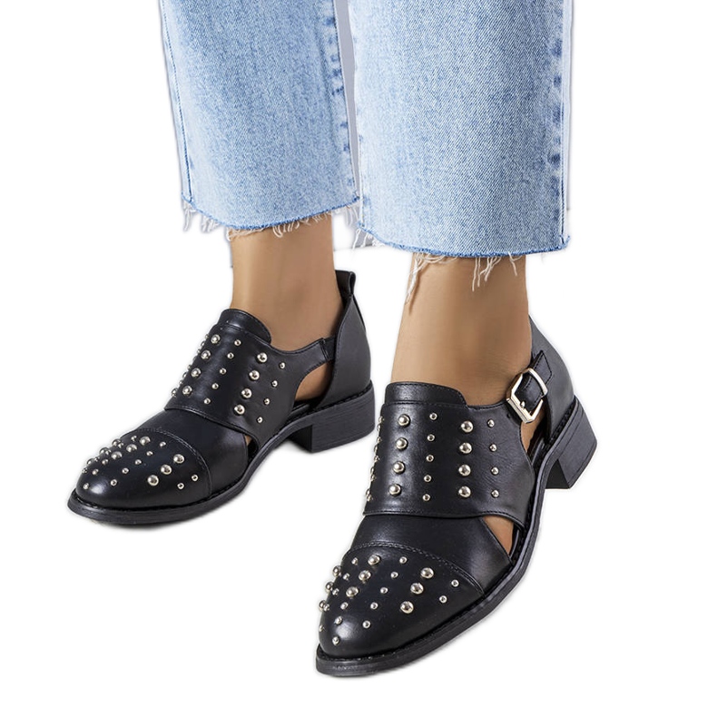 Irene schwarze Schnürschuhe