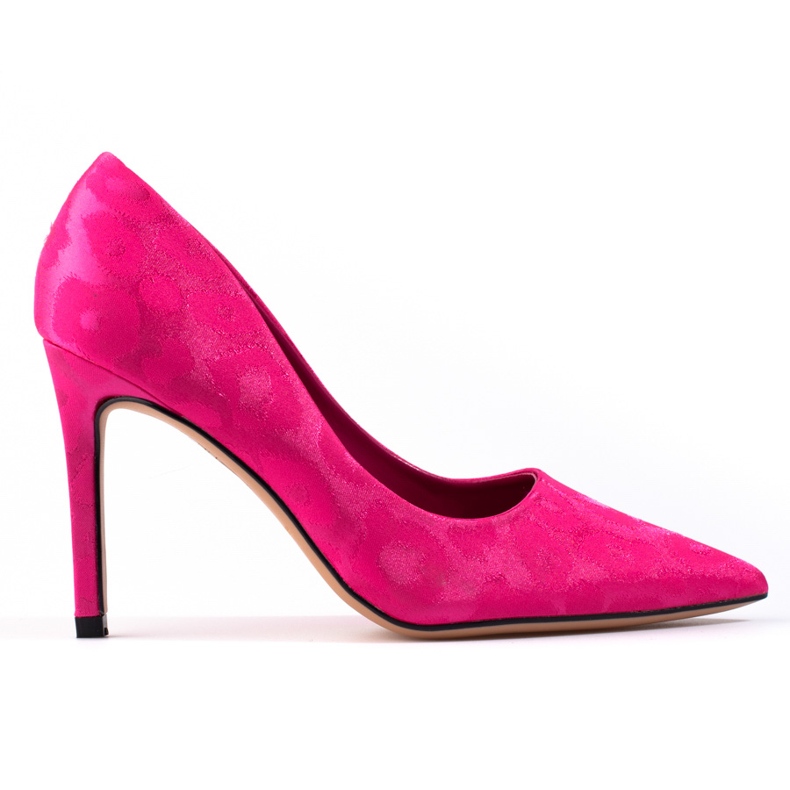 Shelovet Damen High Heels im fuchsiafarbenen Leopardenmuster rosa