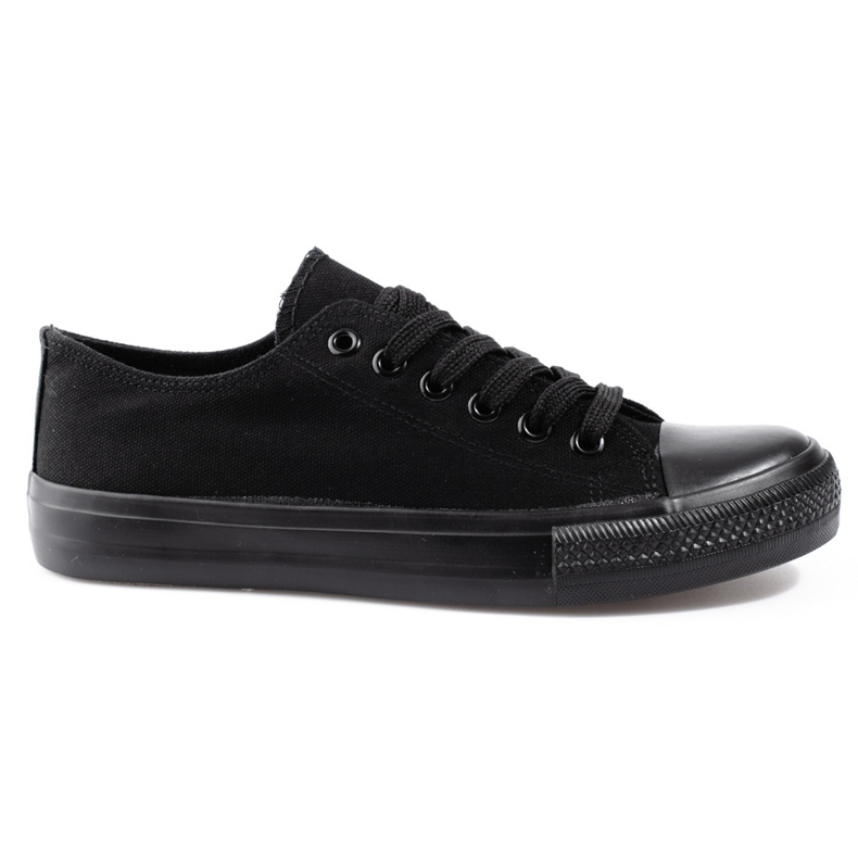 Klassische schwarze Damen-Sneaker