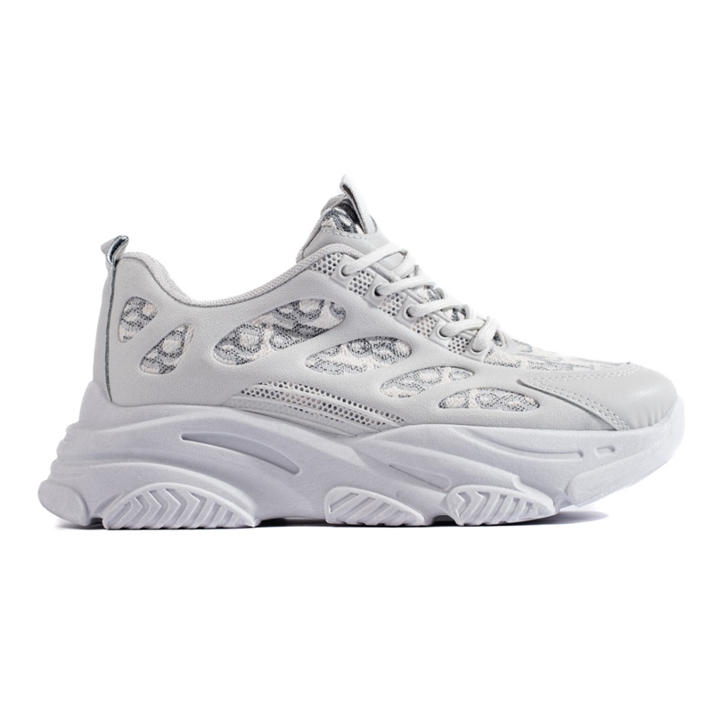 Shelovet Damen-Sneaker auf dicker Sohle, grau