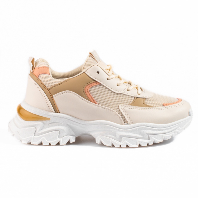 Damensneaker Shelovet mit Plateau in Beige orange