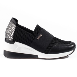 W. Potocki Schwarze Turnschuhe mit Keilabsatz von Potocki für Damen