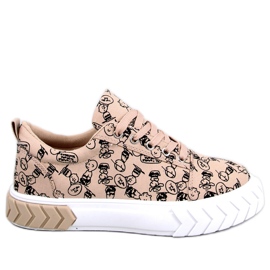 Navas Beige Comic-Damenturnschuhe