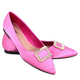 PA1 Elegante Ballerinas mit Lorella Fushia-Steinen rosa