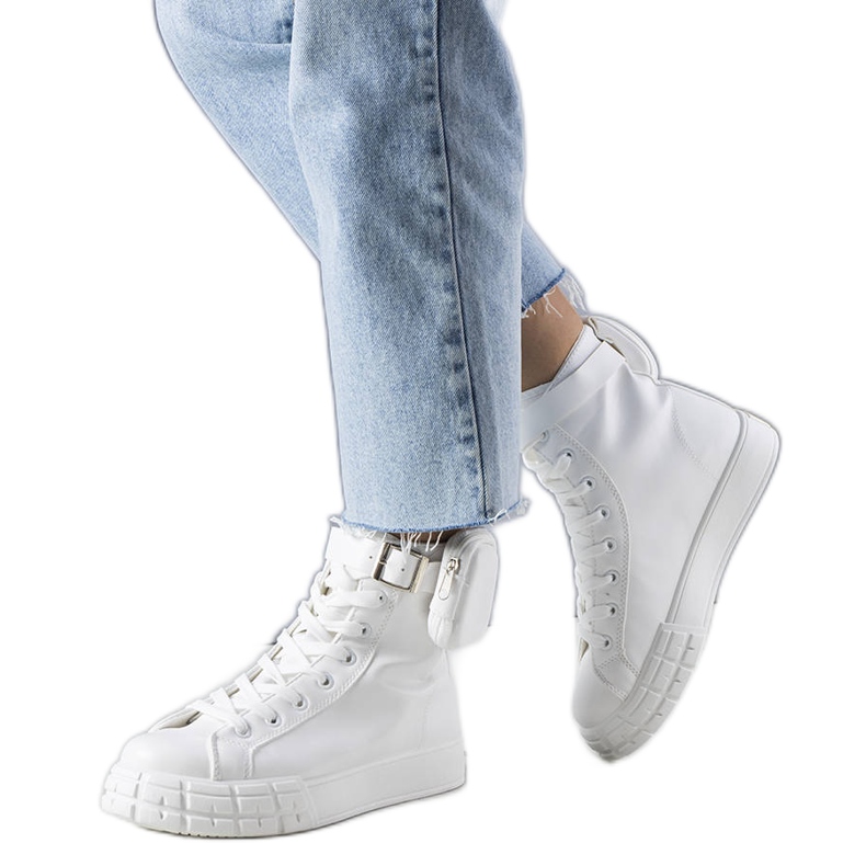 Weiße Stiefeletten mit Willie Sachet