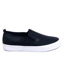 BM Diaz Schwarze Slip-On-Sneaker für Damen