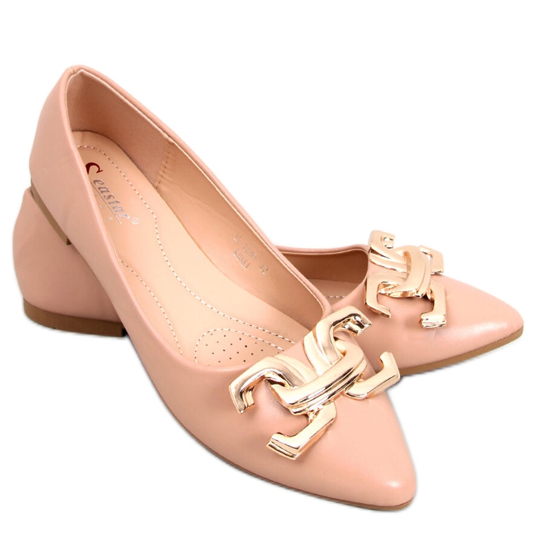 BM Elegante Ballerinas mit Schnalle von Simon Khaki
