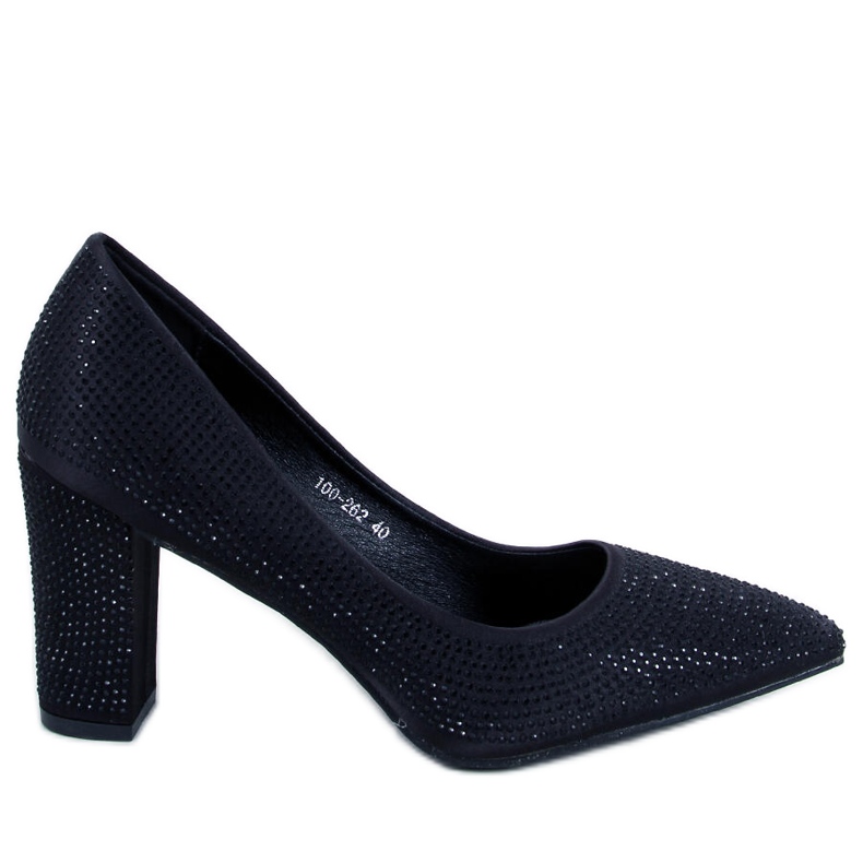 BM Marisa Schwarze, perlenbesetzte Pumps mit hohem Absatz