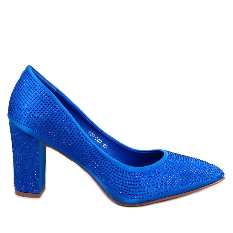 Marisa Blue perlenbesetzte Pumps mit hohem Absatz blau