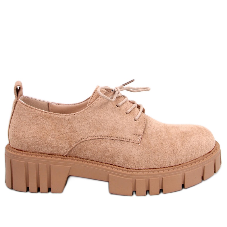 BM Amparo Plateau-Loafer aus khakifarbenem Wildleder beige