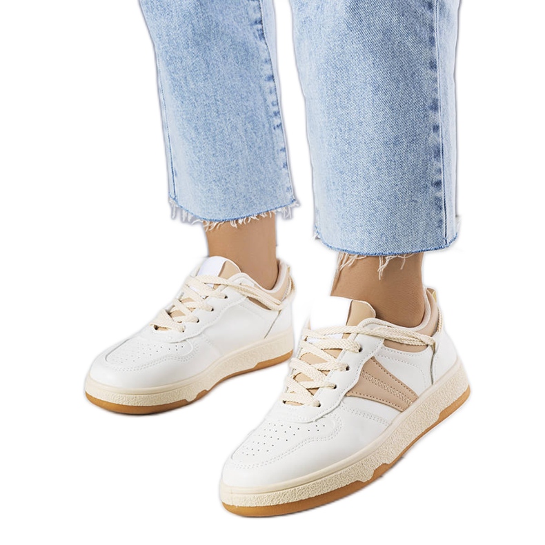 Beigefarbene Damen-Sneaker von Marcella