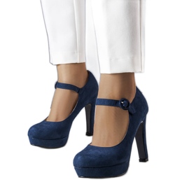 Marineblaue Pumps von Lynda
