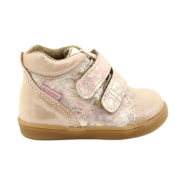 Mazurek Klettstiefel 1302 Spring Flower Golden Satin beige