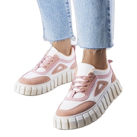 Pinkfarbene Plateausneaker von Robyn rosa