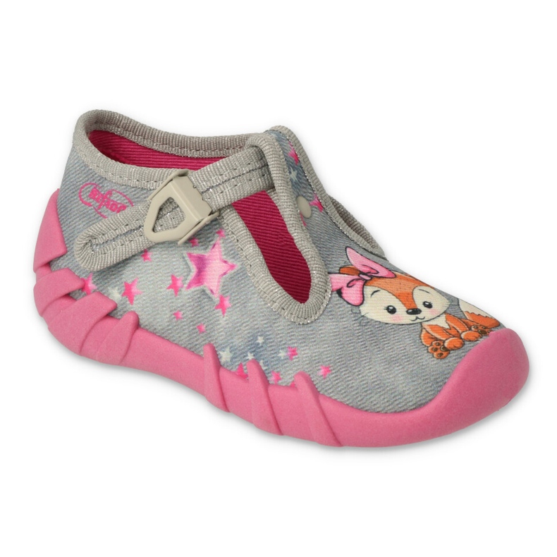 Befado Kinderschuhe 110P467 rosa grau